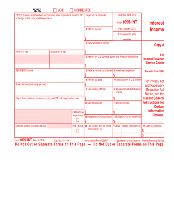 1099-INT Form