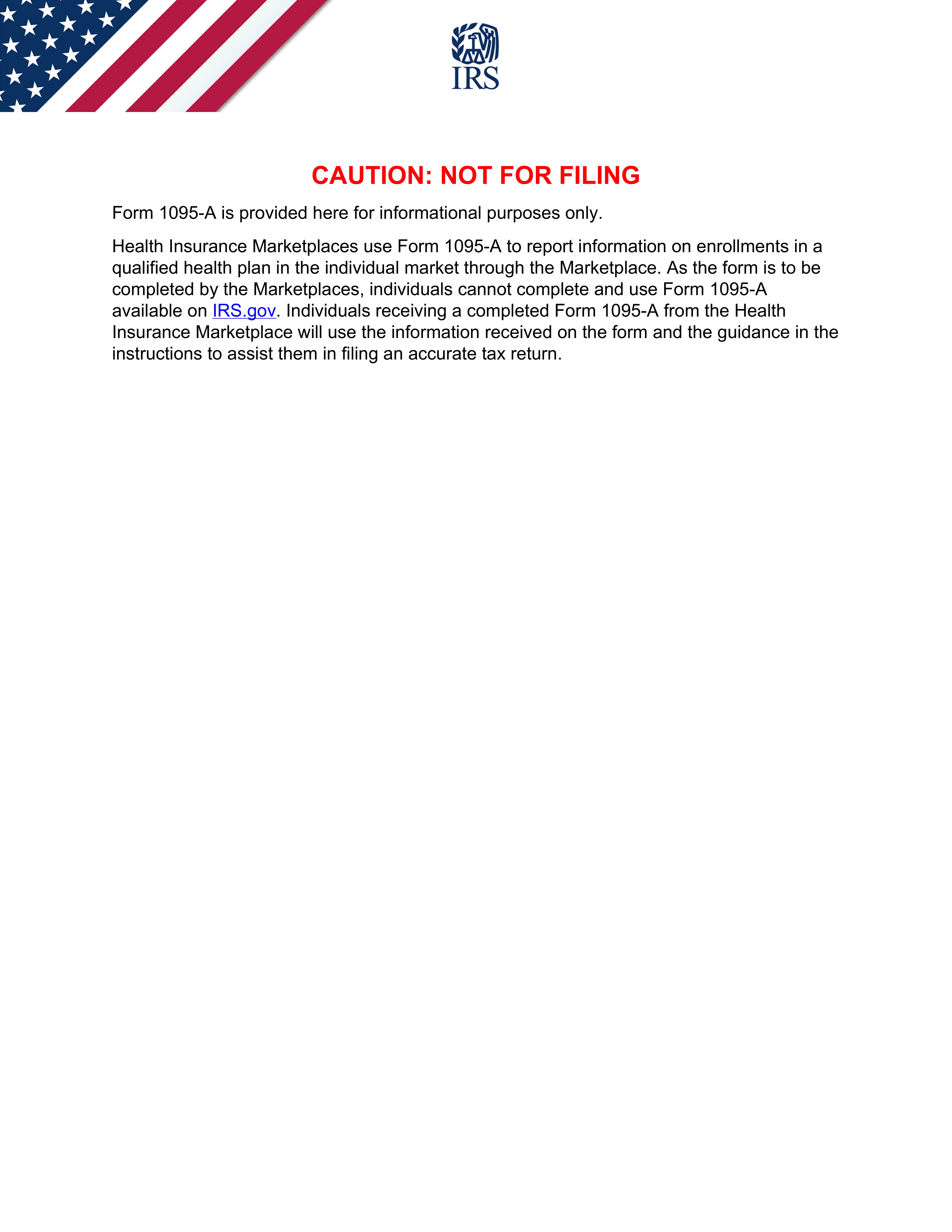 Form 1095-A preview