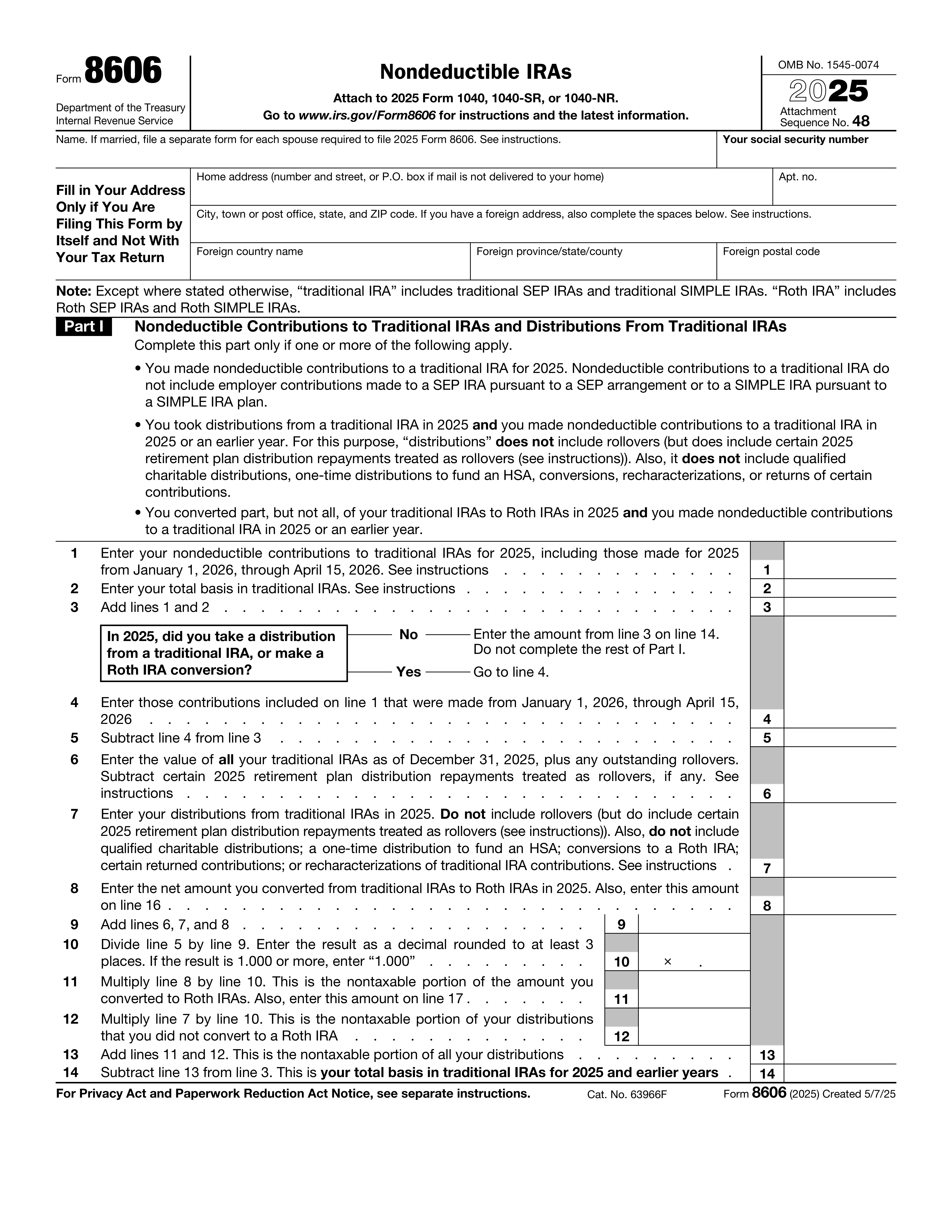 Form 8606 preview