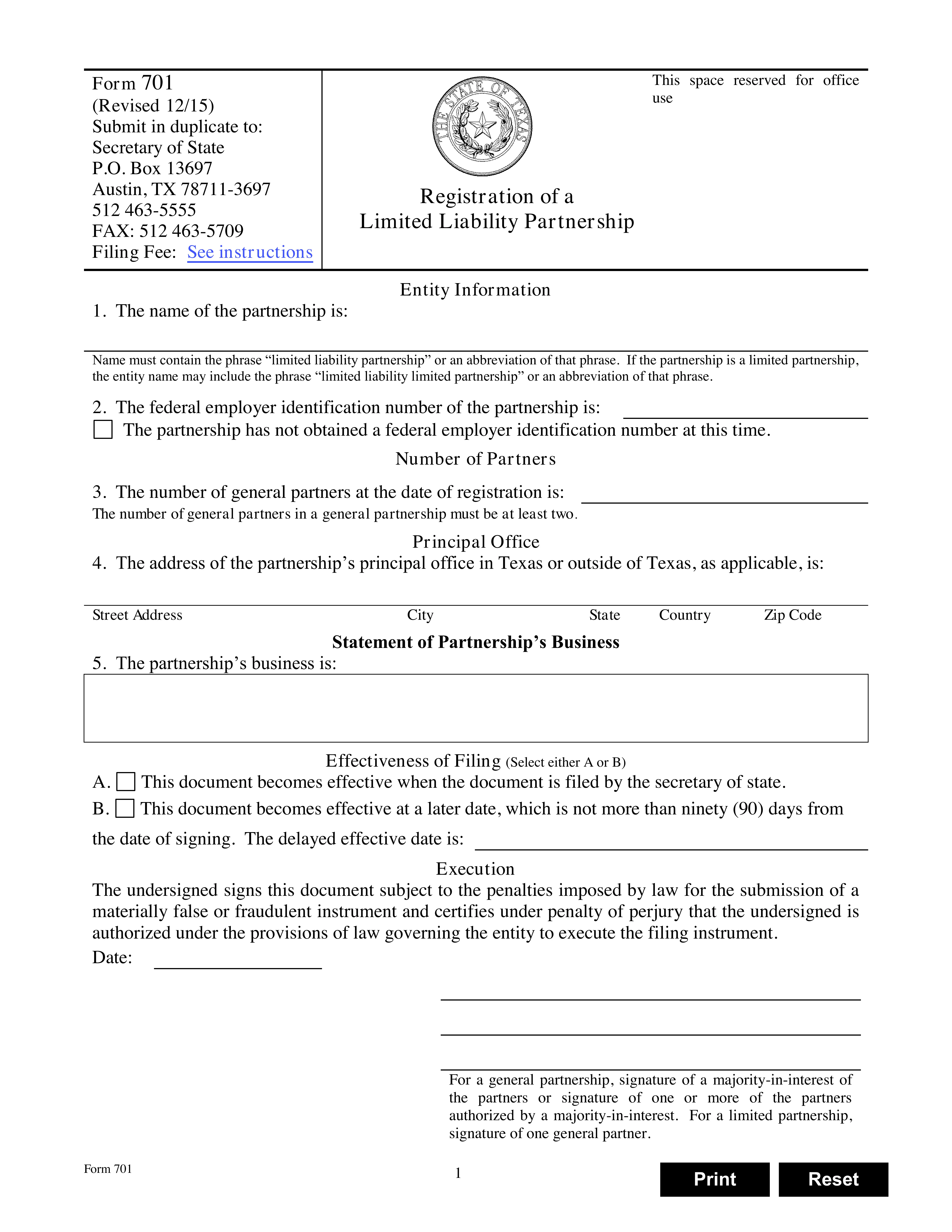 Partnership Registration preview